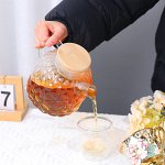 Заварочный чайник, стеклянный с крышкой и фильтром пружинкой 1.5L