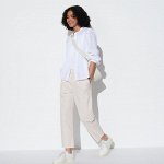 UNIQLO - свободные брюки из хлопка до щиколотки - 30 NATURAL