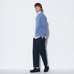 UNIQLO - свободные брюки из хлопка до щиколотки - 69 NAVY