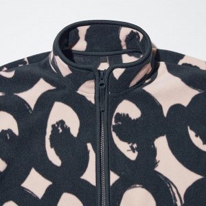 UNIQLO - флисовая куртка на молнии дизайн Marimekko - 09 BLACK