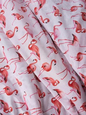 Наволочка 40*60 см, перкаль, детская расцветка (Фламинго)