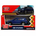 Машина метал. &quot;Технопарк&quot; Hyundai Soft ,12 см ,откр.двери,цв.синий ,кор 18*7*8 см