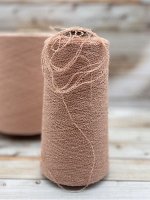 Пряжа для вязания 100 гр, Bouclerino 72% хлопок 28% полиакрил 1650м/100  Персиково-розовый темный