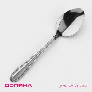 Ложка столовая из нержавеющей стали Доляна «Моджо», длина 18.9 см, толщина 1.8 мм
