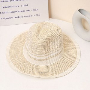 Мужская солнцезащитная шляпа с широкими полями, цвет бежевый