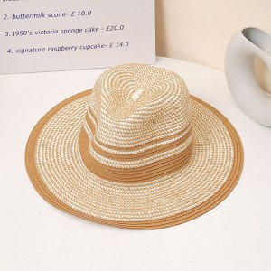 Мужская солнцезащитная шляпа с широкими полями, цвет бежево-коричневый