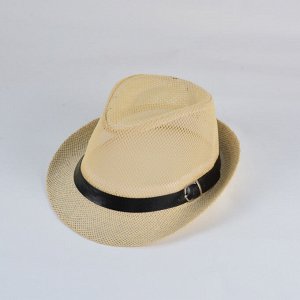 Мужская солнцезащитная шляпа с сетчатой тульей, цвет бежевый