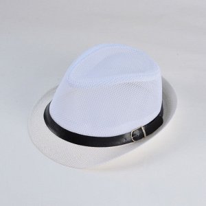 Мужская солнцезащитная шляпа с сетчатой тульей, цвет белый