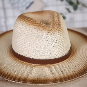 Мужская солнцезащитная шляпа, цвет градиентный коричневый