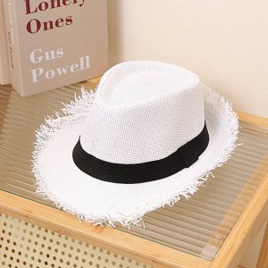 Мужская солнцезащитная шляпа, цвет белый