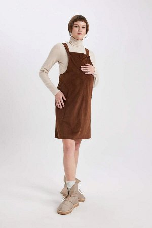 Платье для беременных миди стандартного кроя