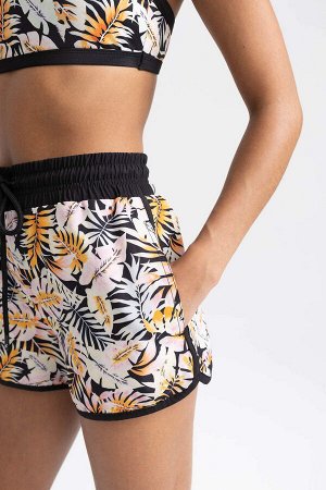 DeFactoFit Облегающие шорты для плавания с эластичной текстурой и рисунком