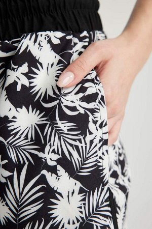 DeFactoFit Облегающие шорты для плавания с эластичной текстурой и рисунком