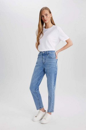 Lina Comfort Mom Fit Легкие длинные джинсовые брюки с высокой удобной посадкой и узкими штанинами