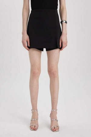 DEFACTO Короткая юбка с разрезом на нормальной талии