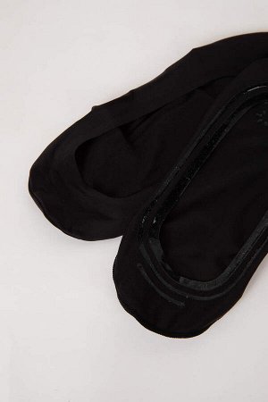 DEFACTO Женские балетные носки из микрофибры, вырезанные лазером, 2 предмета