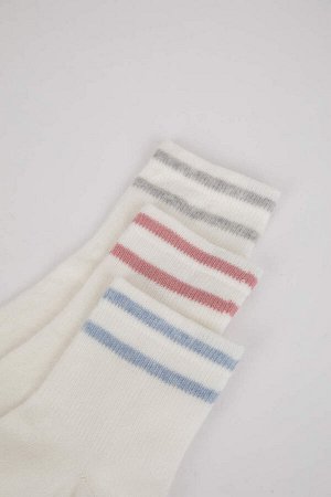 Женские носки из трех предметов из хлопка