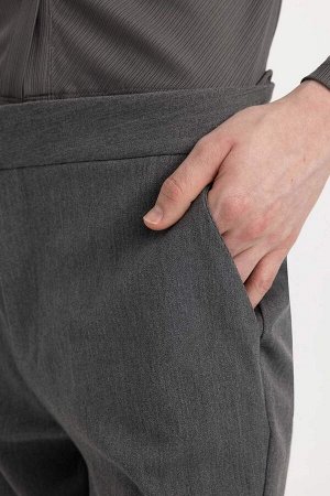 Чино Чино Прямые брюки длиной до щиколотки с нормальной талией