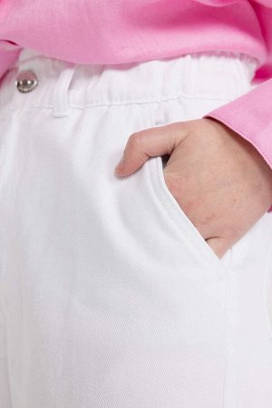 Мешковатые брюки из габардина из 100% хлопка