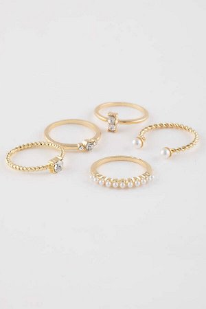 Женское золотое кольцо из 12 частей
