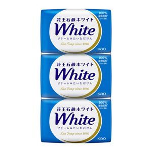 Мыло туалетное кусковое KAO "WHITE" цветочный аромат (85г х3шт), 255г