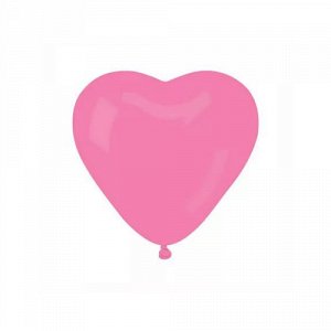 Шар18'' Сердце пастель розовый ( 10 шт./уп.) БиКей