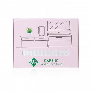 Вафельное полотенце для рук и лица Green Fiber CARE 10