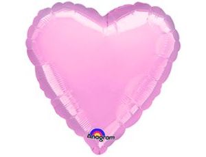 Шар Ф 18" Сердце металлик розовый /AN 46 см