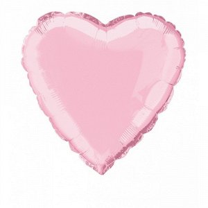 Шар Ф 18" Сердце пастель розовый 46 см