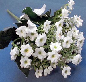 Мелкие цветочки 27 см белые
