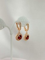 Серьги &quot;Рубиновая роскошь&quot; (В8)