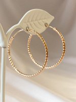 Серьги-кольца &quot;Африканский стиль&quot; 3,5 см (Д8)