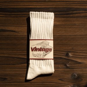 Мужские носки в рубчик хлопковые высокие Vintage 1 пара  (p-p 36-44)
