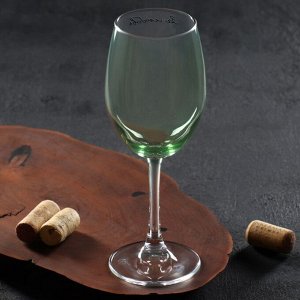 Бокал для вина «За любовь», 360 мл, зеленый