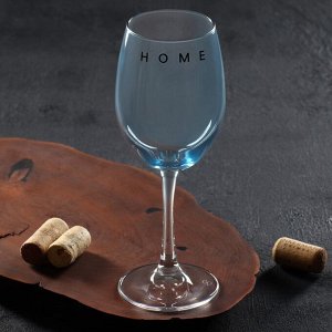 Бокал для вина «Home», 360 мл, синий