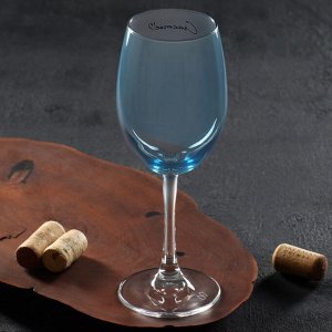 Бокал для вина «Счастье», 360 мл, синий