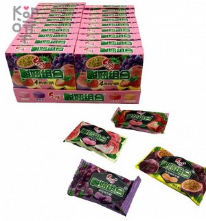 Жевательные конфетки с кислинкой 4 вкуса 20 шт по 25 гр Китай.