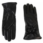 Перчатки женские 02104715377_01; кожа; черный