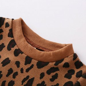 Костюм: юбка и кофта леопард