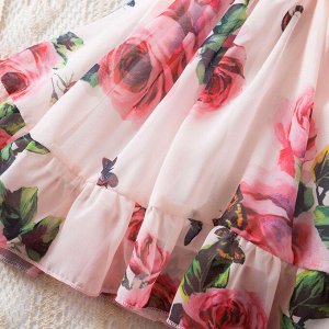 Платье нежное  с розами