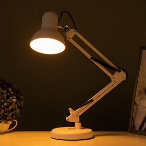 Настольная лампа "Уникум" Е27 15Вт белый 14,5х15х57 см