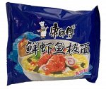 Лапша быстрого приготовления  Kangshifu со вкусом креветок  (пакет)  85 гр Китай