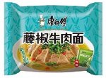 Лапша быстрого приготовления  Kangshifu со вкусом Острая говядина с сычуаньским перцем (пакет)  85 гр Китай