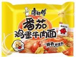 Лапша быстрого приготовления Kangshifu со вкусом Говядина с яйцом в томатном соусе (пакет)  85 гр Китай