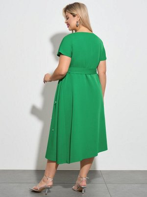 Платье 0083-6 ярко-зеленый