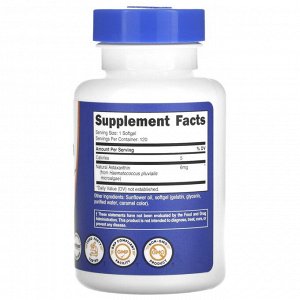 NUTRICOST Astaxanthin, Астаксантин, 6 мг, 120 мягких таблеток