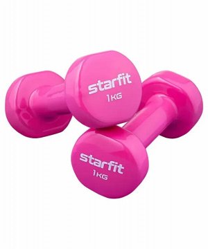 Гантели для фитнеса розовые Starfit