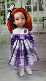 Платье для куклы Паола Рейна или куклы с аналогичным телом ростом 32-34 см