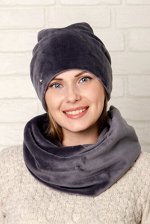 Шапка графит,цвет на последнем фото