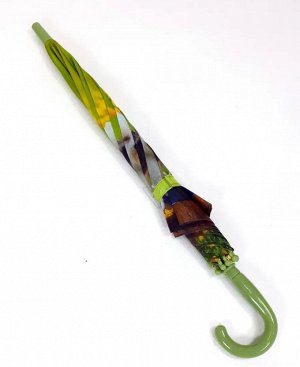 Зонт детский трость полуавтомат Щенята цвет Салатовый (DINIYA)